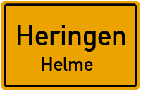Ortsschild Heringen / Helme