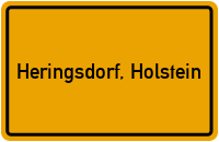 Ortsschild von Gemeinde Heringsdorf, Holstein in Schleswig-Holstein