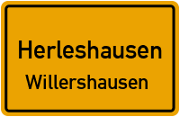 Straßenverzeichnis Herleshausen Willershausen