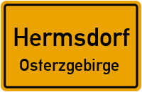 City Sign Hermsdorf / Osterzgebirge