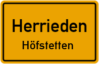 Straßenverzeichnis Herrieden Höfstetten