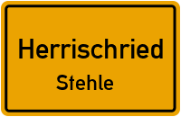 Gemeindesträssle in HerrischriedStehle