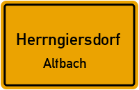 Straßenverzeichnis Herrngiersdorf Altbach