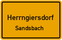 Straßenverzeichnis Herrngiersdorf Sandsbach