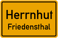 Friedensthaler Straße in HerrnhutFriedensthal