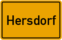 Ortsschild von Gemeinde Hersdorf in Rheinland-Pfalz