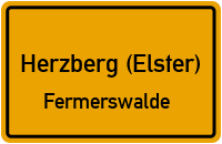 Am Fermerswalder Bahnhof in Herzberg (Elster)Fermerswalde