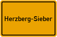 Ortsschild Herzberg-Sieber