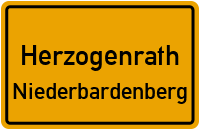 Jüderstraße in HerzogenrathNiederbardenberg