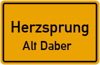 Straßen in Herzsprung Alt Daber