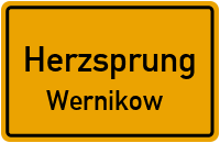 Straßen in Herzsprung Wernikow