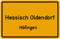 Straßenverzeichnis Hessisch Oldendorf Höfingen