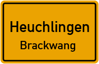 Straßenverzeichnis Heuchlingen Brackwang
