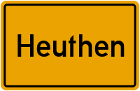 Ortsschild von Gemeinde Heuthen in Thüringen