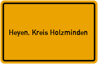 City Sign Heyen, Kreis Holzminden
