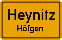 Straßen in Heynitz Höfgen