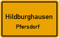 Pfersdorfer Hauptstraße in HildburghausenPfersdorf