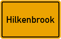 Ortsschild von Gemeinde Hilkenbrook in Niedersachsen