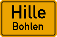 Bahnhofstraße in HilleBohlen