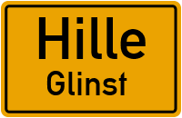 Glinster Feldstraße in HilleGlinst