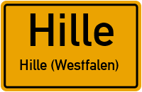 Dorfstraße in HilleHille (Westfalen)