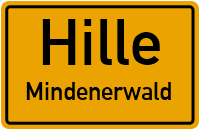 Dreiecksweg in HilleMindenerwald