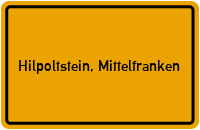 City Sign Hilpoltstein, Mittelfranken
