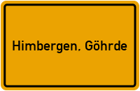 Ortsschild von Gemeinde Himbergen, Göhrde in Niedersachsen