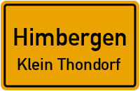 Straßen in Himbergen Klein Thondorf
