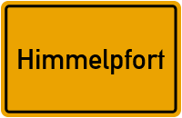 Ortsschild von Himmelpfort in Brandenburg