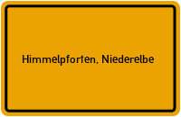 City Sign Himmelpforten, Niederelbe