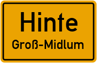 Haneburger Straße in 26759 Hinte (Groß-Midlum)