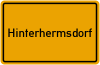 Ortsschild Hinterhermsdorf