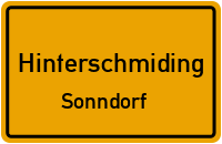 Straßenverzeichnis Hinterschmiding Sonndorf