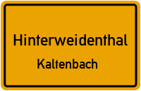 Wartbachstraße in HinterweidenthalKaltenbach