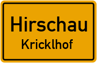 Straßen in Hirschau Kricklhof