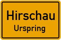 Straßen in Hirschau Urspring