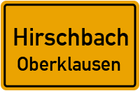 Straßenverzeichnis Hirschbach Oberklausen