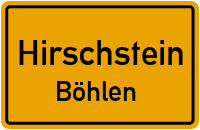Straßen in Hirschstein Böhlen