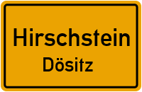 Straßen in Hirschstein Dösitz