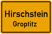 Straßen in Hirschstein Groptitz