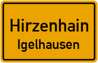 Straßen in Hirzenhain Igelhausen