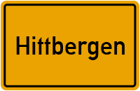 Ortsschild von Gemeinde Hittbergen in Niedersachsen