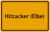 City Sign Hitzacker (Elbe)