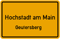 Straßenverzeichnis Hochstadt am Main Geutersberg