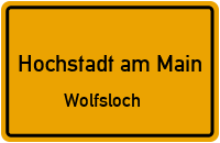 Straßenverzeichnis Hochstadt am Main Wolfsloch