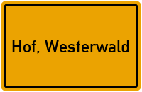 City Sign Hof, Westerwald
