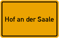 City Sign Hof an der Saale