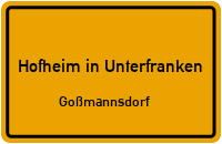 Im Steig in 97461 Hofheim in Unterfranken (Goßmannsdorf)