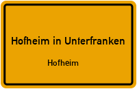 Frankenstraße in Hofheim in UnterfrankenHofheim